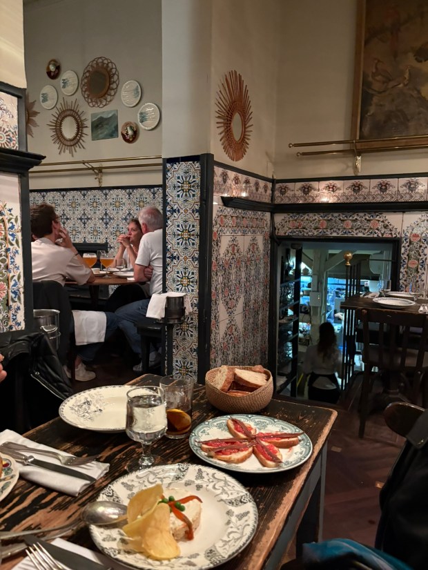 Dining room and appetizer plates